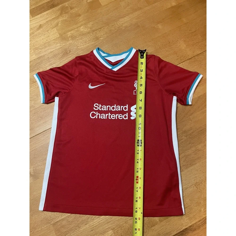 LFC Standard Chartered Liverpool Home Football Jersey Nike Soccer Youth L * Read